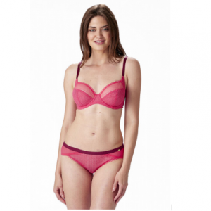 70% Off Delicate Lace Non Padded Underwired Balconette Bra - Watermelon @ Pretty Polly