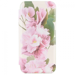 $20 off Ted Baker Cream Flower Placement Mirror Folio Phone Case for iPhone 16 Gold Shell