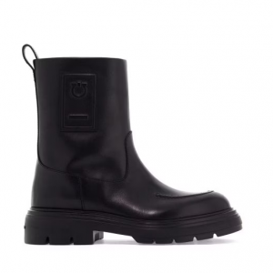 FERRAGAMO shearling-lined ankle boots 踝靴