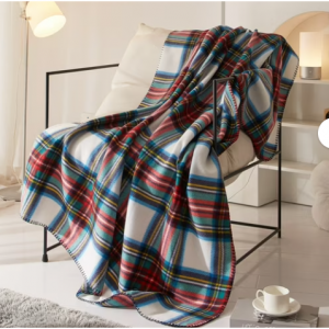 Mainstays Tartan Plaid Fleece Throw Blanket 50" x 60" All Ages for $2.50 @Walmart