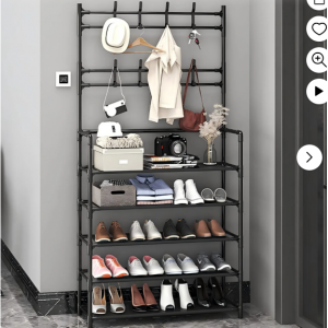 47% off 3-in-1 Entryway Coat Rack with Shoe Rack, 31*10*65 inches @Walmart