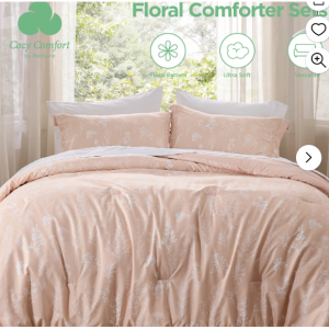 $50.49 off Cozy Comfort 3 Pieces Comforter Sets @Walmart