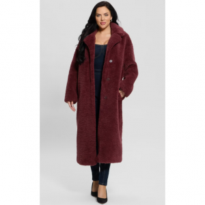 GUESS Eco Alina Teddy Longline Coat $224.91 @ GUESS