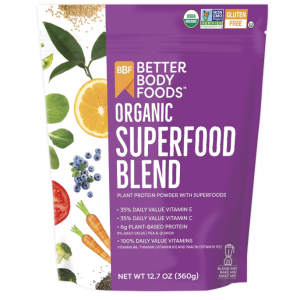 BetterBody Foods Organic Superfood Powder with Protein, Vitamins C, E, and B12 (12.7 oz.) @ Amazon