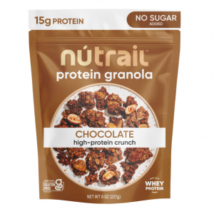 NuTrail 15g Protein Granola Cereal, Chocolate, 8 oz. 1 Count @ Amazon