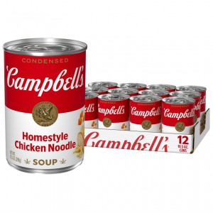 Campbell’s Condensed Homestyle Chicken Noodle Soup, 10.5 Ounce Can (Pack of 12) @ Amazon