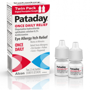 ALCON Pataday Once Daily Relief Allergy Eye Drops, 2.5 ml (2 Count) @ Amazon