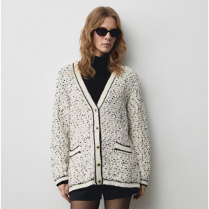 44% Off Flecked Oversize Cardigan @ MANGO UK