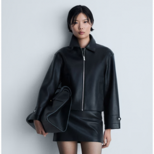 38% Off Jacket With Detachable Sheepskin Collar @ MANGO