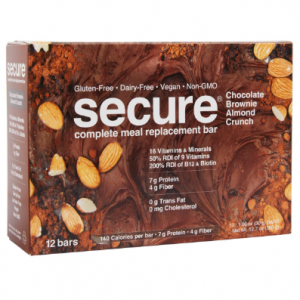 Secure Complete Meal Replacement Bars Chocolate Brownie 12 Bars @ HSN