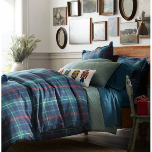 Company Cotton™ 经典格子超舒适棉质天鹅绒法兰绒床单套件, Twin XL