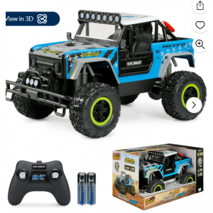 $56.99 off New Bright (1:8) Ford "Brocky" Bronco Battery Remote Controlled Blue Truck @Walmart