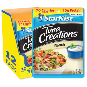 StarKist Tuna Creations Ranch, 2.6 oz pouch (Pack of 12) @ Amazon