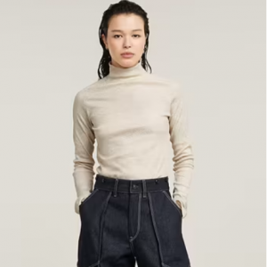 G-Star Coated Slim Rib Mock Top