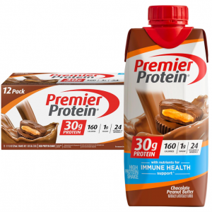 Premier Protein 巧克力花生酱口味蛋白奶昔 11oz 12瓶 @ Amazon