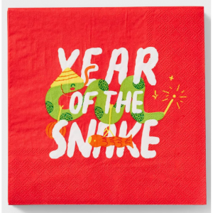 30ct Lunar New Year 'Year of the Snake' Disposable Napkins
