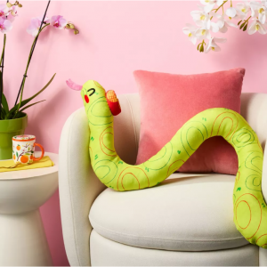 Lunar New Year Snake Plushie Throw Pillow