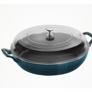 Staub 12英寸鑄鐵 玻璃蓋炒鍋 - 微瑕