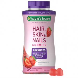 Nature's Bounty Optimal Solutions Advanced Hair, Strawberry, 200 Count @ Amazon