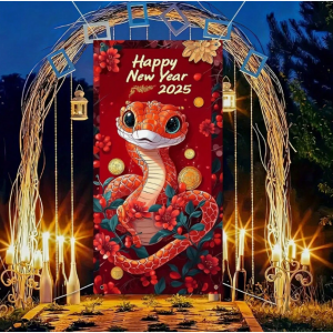 2025 Chinese New Year Happy New Year Door Hanging Banner