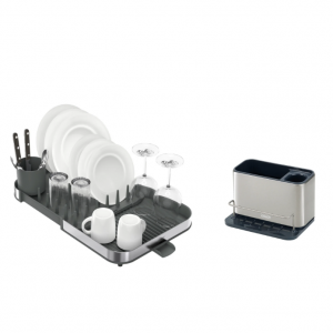 Joseph Joseph Expanding Steel Dish Rack & Surface Steel Sink Tidy Organizer - 2-Piece Set @Walmart