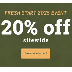 Fresh Start 2025 Event: 20% Off Sitewide @ Vitacost