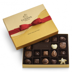Godiva 什锦巧克力金装礼盒 红丝带 18颗
