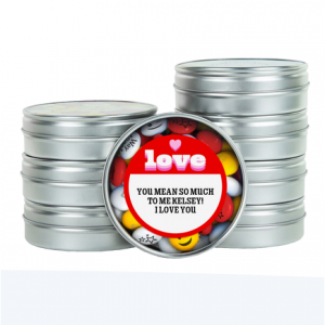 Silver Favors with Custom Packaging