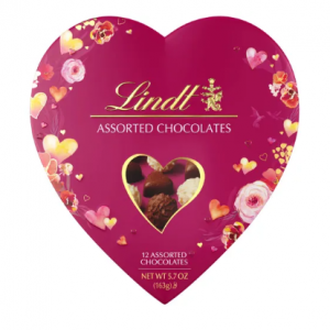 Lindt 情人节经典松露巧克力心形礼盒 5.7oz