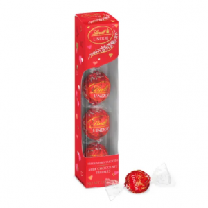 Lindt LINDOR 情人节牛奶巧克力松露礼盒 5颗装