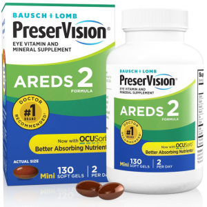 PreserVision AREDS 2 眼部維生素和礦物質補劑 130粒軟膠囊 @ Amazon