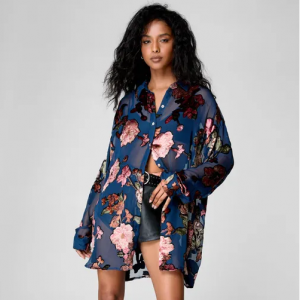 80% Off Nasty Gal Devore Oversized Sheer Floral Shirt @ Nasty Gal UK