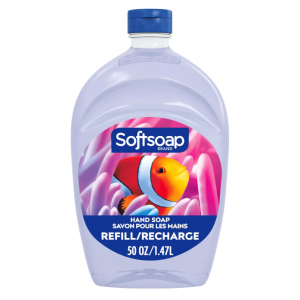 Softsoap Clear Liquid Hand Soap Refill, Refreshing Clean Scent, Aquarium Series - 50 Oz @ Amazon