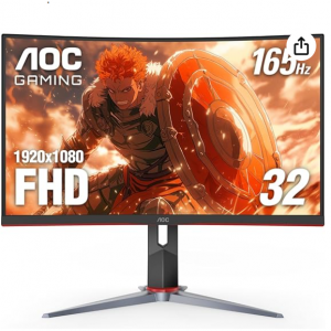 Amazon - AOC C32G2 32" 曲面电竞显示屏，8.4折