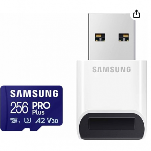 35% off SAMSUNG PRO Plus microSD Memory Card + Reader, 256GB MicroSDXC @Amazon