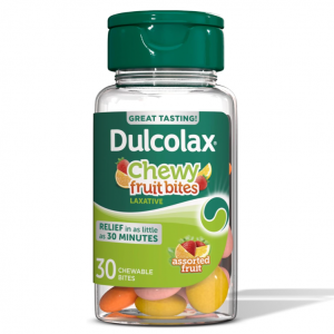 Dulcolax Saline Laxative Chewy Fruit Bites, Magnesium Hydroxide 600 mg, 30 Count @ Amazon