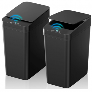 KOEYLE 2 Pack 2.2 Gallon Automatic Touchless Garbage Can @ Amazon