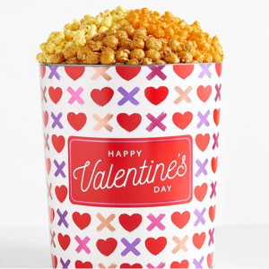 The Popcorn Factory To Be Loved 3.5 加仑 3 种口味爆米花罐