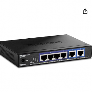 Amazon - TRENDnet TEG-S762 6口 双10GbE 4x 2.5GbE 交换机 ，7.2折