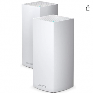 Linksys Velop MX10600 - Tri-Band AX5300 Mesh WiFi 6 System 2-Pack (Renewed) for $49.99 @Amazon