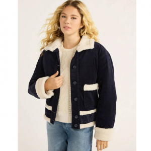 70% Off Free Assembly Women's and Women's Plus Corduroy Jacket @ Walmart