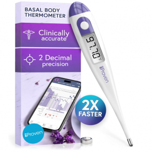 iProvèn Digital Basal Thermometer, 1/100th Degree High Precision, Quick 60-Sec Reading @ Amazon