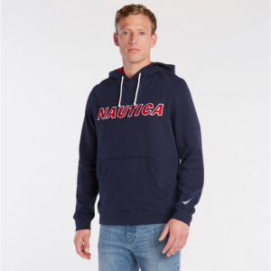 66% Off Big & Tall Pullover Logo Hoodie @ Nautica