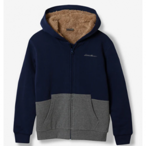 儿童羊羔绒连帽衫夹克