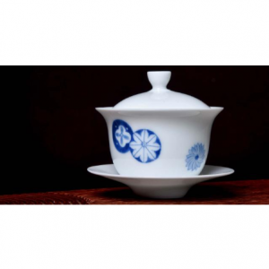 Verdant Tea 菊花印蓋碗茶具