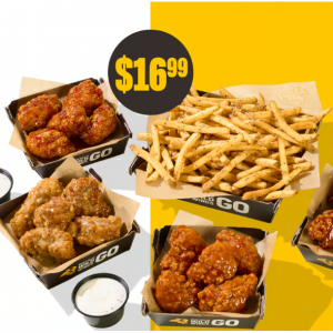 20 Boneless, Large Fries + 4 Dips​ @ Buffalo Wild Wings