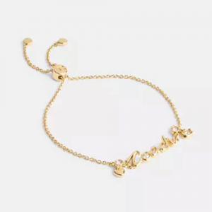 Coach Script Heart Slider 手链