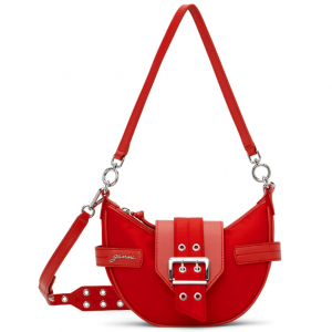 GANNI Red Small Bucky Crossbody Bag only $176 @ SSENSE