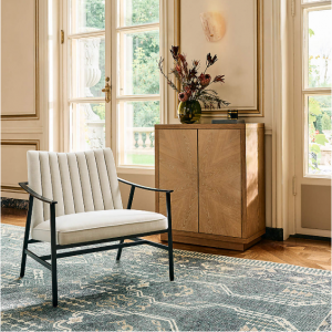 Blair 白色高性能织物椅子