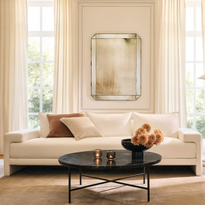 Irwin 42 英寸黑色大理石咖啡桌